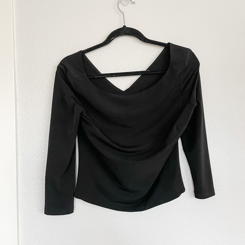 Nice black slightly cropped Eliza J dress top